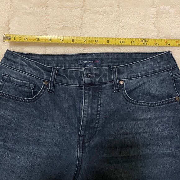 Isaac Mizrahi Live Raw Edge Hem Jeans - Picture 6 of 9
